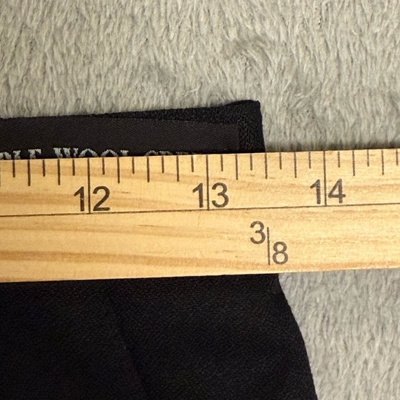 NWT Vintage Napa Studio Black Wool Crepe Trousers – Size 10 Petite, Washable - Picture 13 of 15